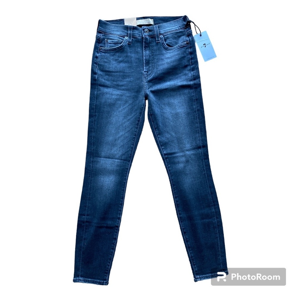 7 for all mankind jeans 26 high waist ankle skinny